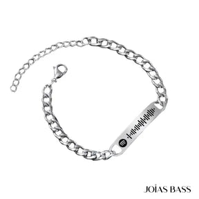 Pulseira Masculina Spotify - Música Personalizável