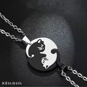Par de Colares - Gatinhos Yin-Yang