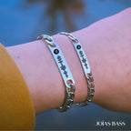 Par de Pulseiras Casal - Música Personalizável
