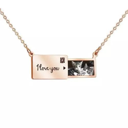 Colar Envelope - Foto + Escrita Personalizável - My Store