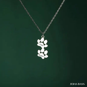Colar Patinhas Eternas - Nome Personalizável