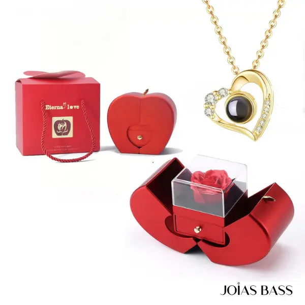 Colar Memórias Brilhantes - Foto Personalizável + Caixa Encantada