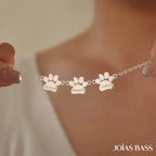 Pulseira Patinhas Eternas - Nome Personalizável