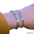 Par de Pulseiras Casal - Música Personalizável
