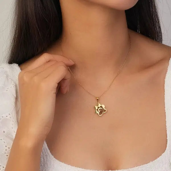 Colar Patinha - Foto Personalizável