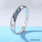 Par de Alianças - A Noite Estrelada de Van Gogh