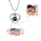 Colar Coração Zircônico - Foto Personalizável - My Store