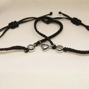 Par de Pulseiras Magnéticas - Foto Personalizável