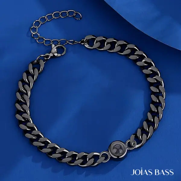 Pulseira Masculina Memórias - Foto Personalizável