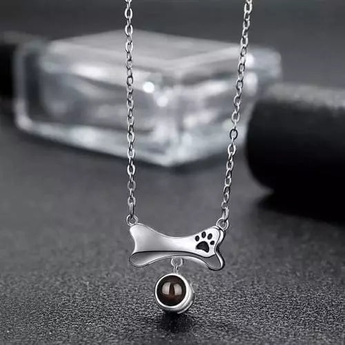 Colar Ossinho Pet - Foto Personalizável - My Store
