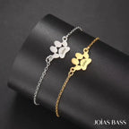 Pulseira Patinhas Eternas - Nome Personalizável
