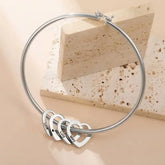 Pulseira Corações - Nomes Personalizáveis