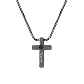 Colar Cruz - Foto + Escrita Personalizável - My Store