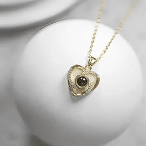 Colar Coração Zircônico - Foto Personalizável - My Store