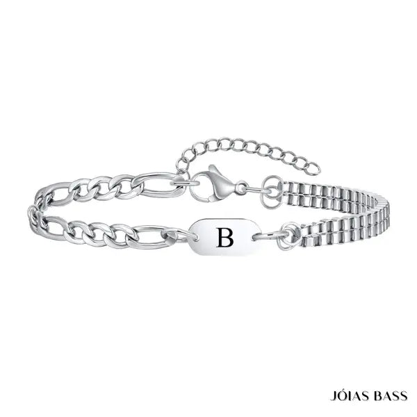 Pulseira Alfabeto - Letra Personalizável - My Store