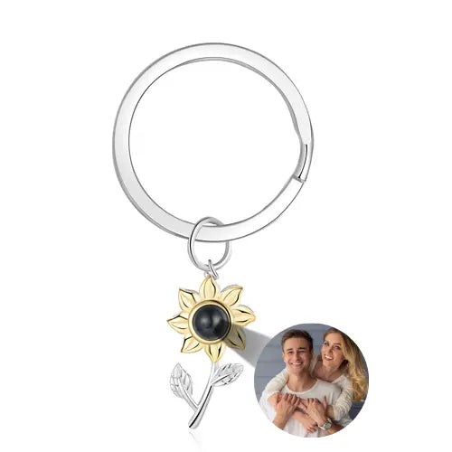 Chaveiro Girassol - Foto Personalizável - My Store
