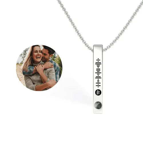 Colar Barra - Foto + Música Personalizável - My Store