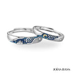 Par de Alianças - A Noite Estrelada de Van Gogh