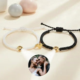 Par de Pulseiras Magnéticas - Foto Personalizável