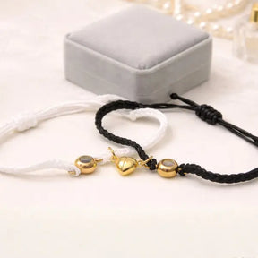 Par de Pulseiras Magnéticas - Foto Personalizável