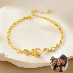 Pulseira Glow Heart - Foto Personalizável