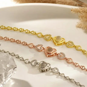 Pulseira Glow Heart - Foto Personalizável