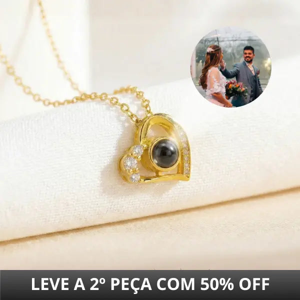 Colar Memórias Brilhantes - Foto Personalizável