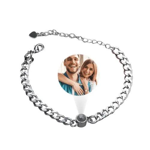 Pulseira Feminina Pingo Eterno - Foto Personalizável - My Store