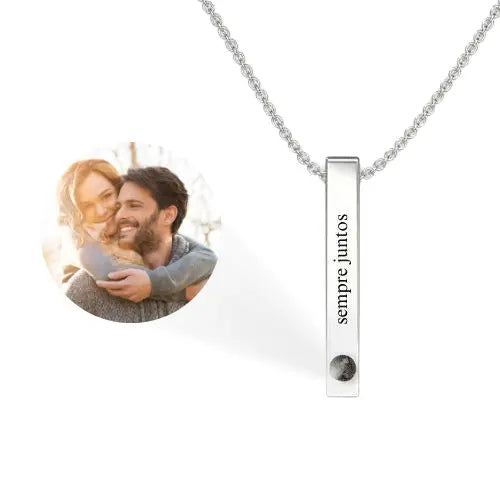 Colar Barra - Foto + Escrita Personalizável - My Store