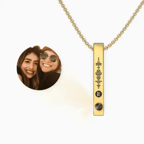 Colar Barra - Foto + Música Personalizável - My Store