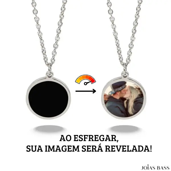 Colar Mágico Medalha - Foto Personalizável