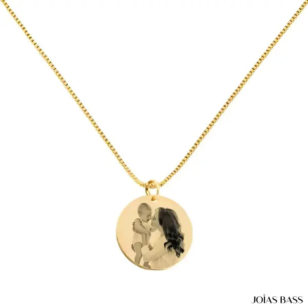 Colar Mãe Eterna - Foto e Escrita Personalizável