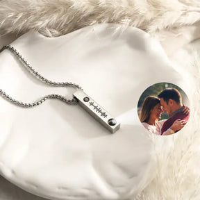 Colar Barra Masculino - Foto + Música Personalizável