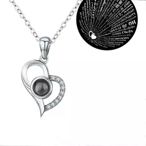 Colar Cristais - "Eu te amo" em 100 idiomas - My Store