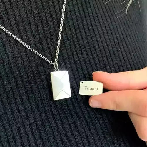 Colar Envelope - Mensagem Personalizável