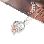 Colar Amor de Mãe e Filha + Caixa com Rosa - My Store