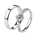 Par de Alianças - Pedra de Zircônia - My Store