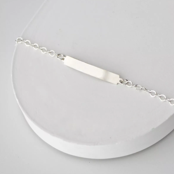 Pulseira Placa - Escrita Personalizável