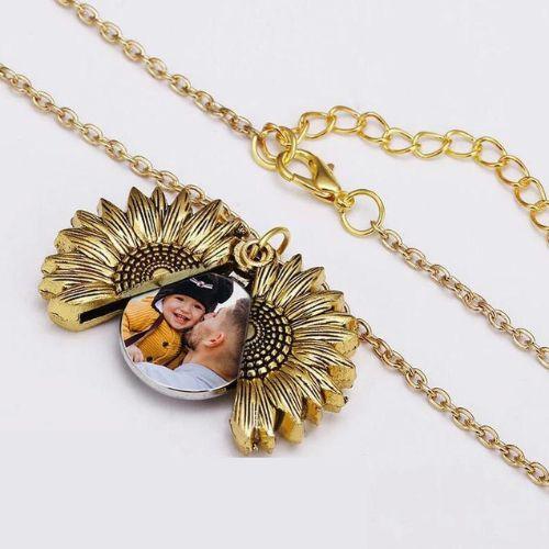 Colar Girassol - Foto Personalizável
