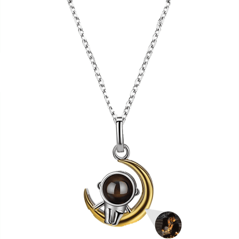 Par de Colares Astronautas - Foto Personalizável - My Store