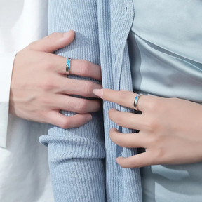 Par de Alianças - Mar Azul - My Store