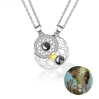 Par de Colares Sol e Lua - Foto Personalizável - My Store
