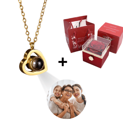 Colar Personalizado com Foto + Caixa Rotativa - My Store