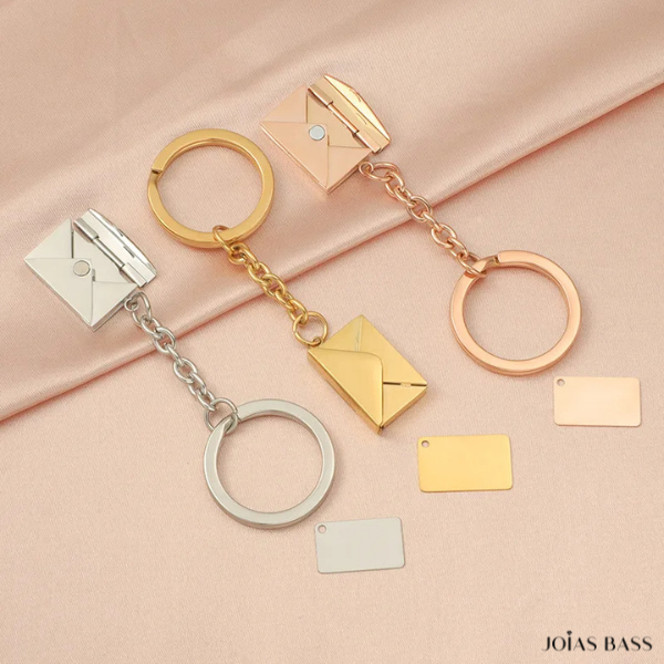 Chaveiro Cartinha - Personalizado com Escrita