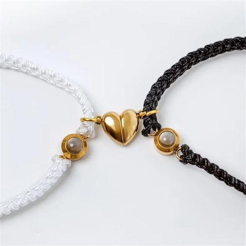 Conjunto Pulseira Magnética - Foto Personalizável - My Store