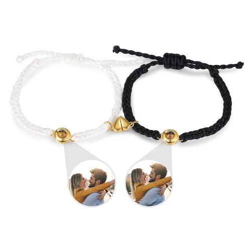 Conjunto Pulseira Magnética - Foto Personalizável - My Store