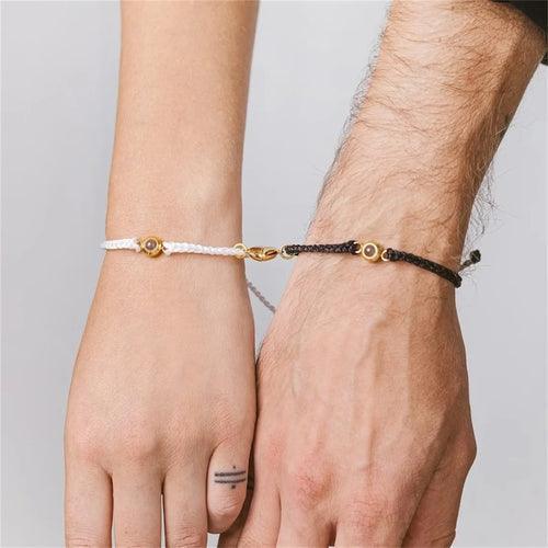 Conjunto Pulseira Magnética - Foto Personalizável - My Store