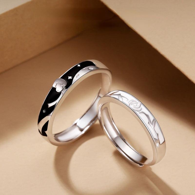 Par de Alianças -  O Princípe e a Rosa