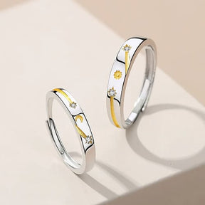 Par de Alianças - Meteoros de Ouro - My Store