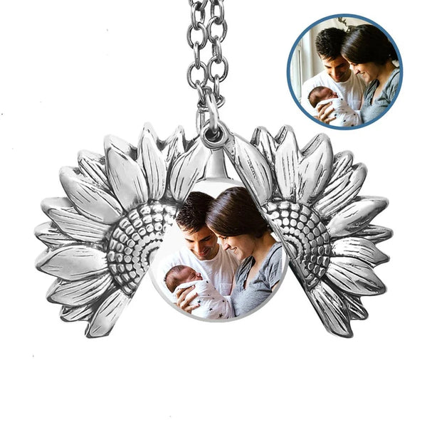 Colar Girassol - Foto Personalizável